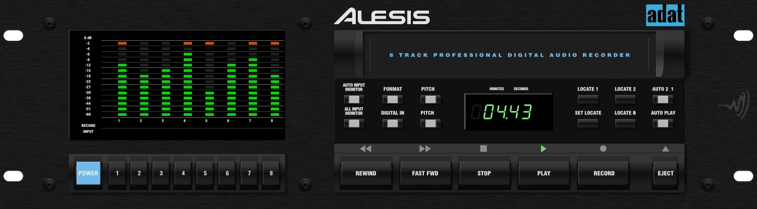 Alesis ADAT 8 Track Digital Recorder